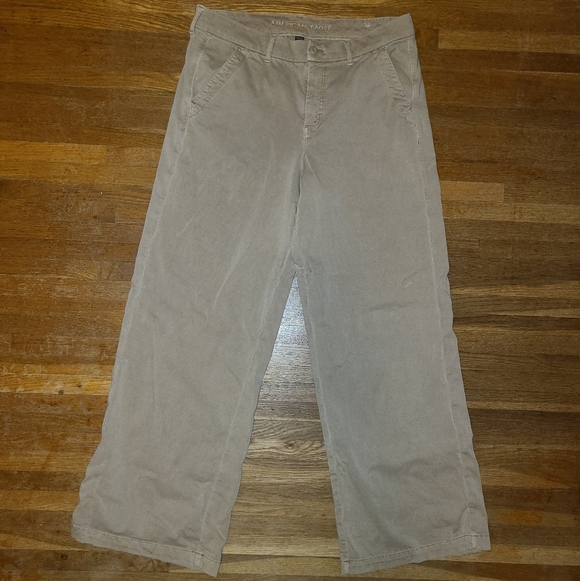 AMERICAN EAGLE AE Stretch Low-Rise Baggy Wide-Leg Pant, Size 16 Long - Picture 3 of 4